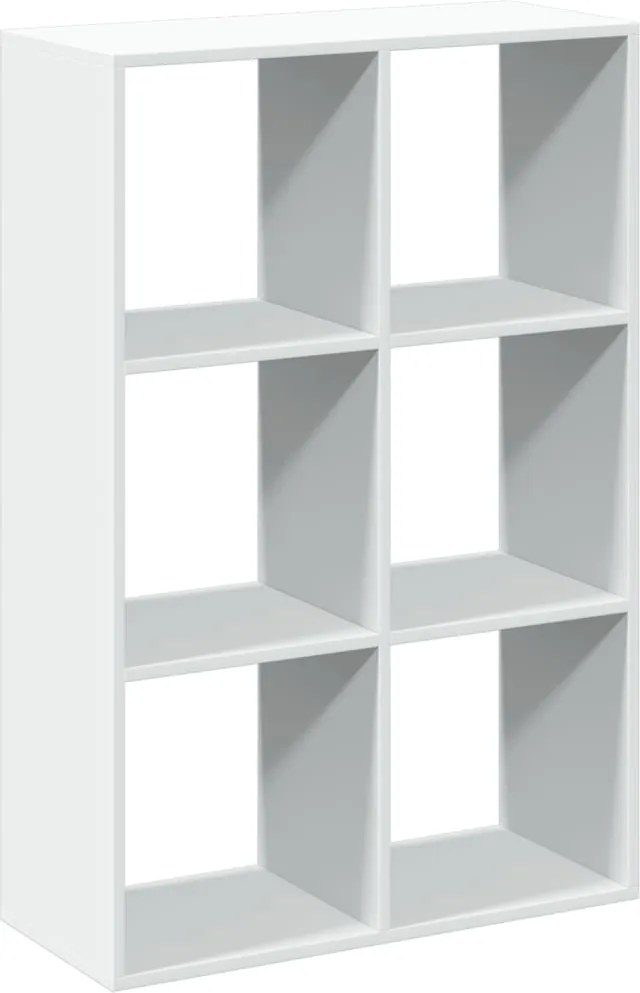 vidaXL Bibliotecă/separator cameră alb 69,5x29x103,5 cm lemn prelucrat