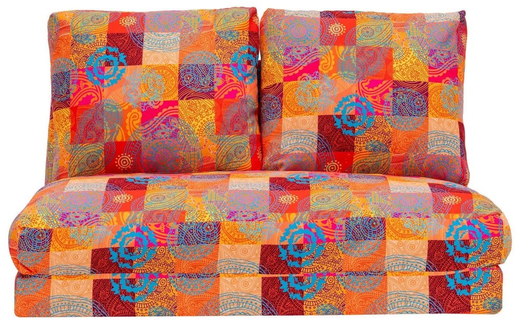 Canapea extensibila cu 2 locuri Taida, Multicolor, 120 x 62 x 68 cm