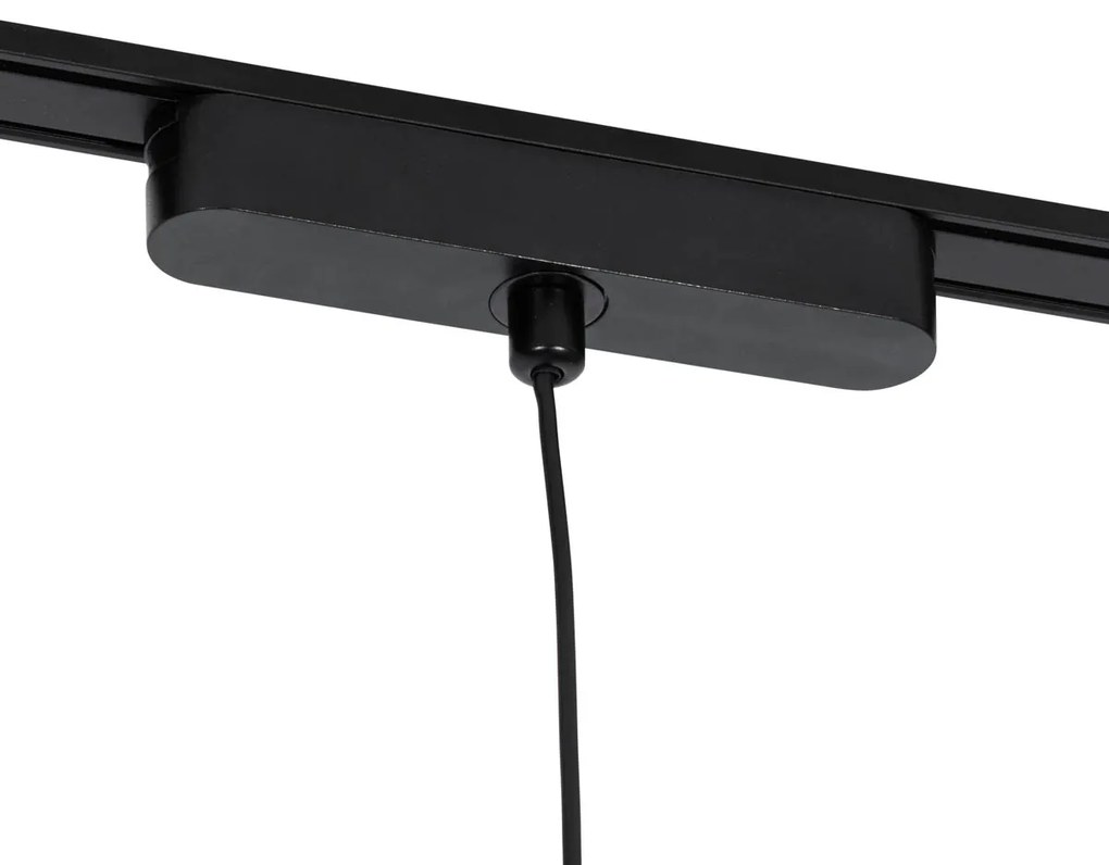 Lampă suspendată modernă neagră pentru sistem de șină monofazat inclusiv LED - Magnetic Lance