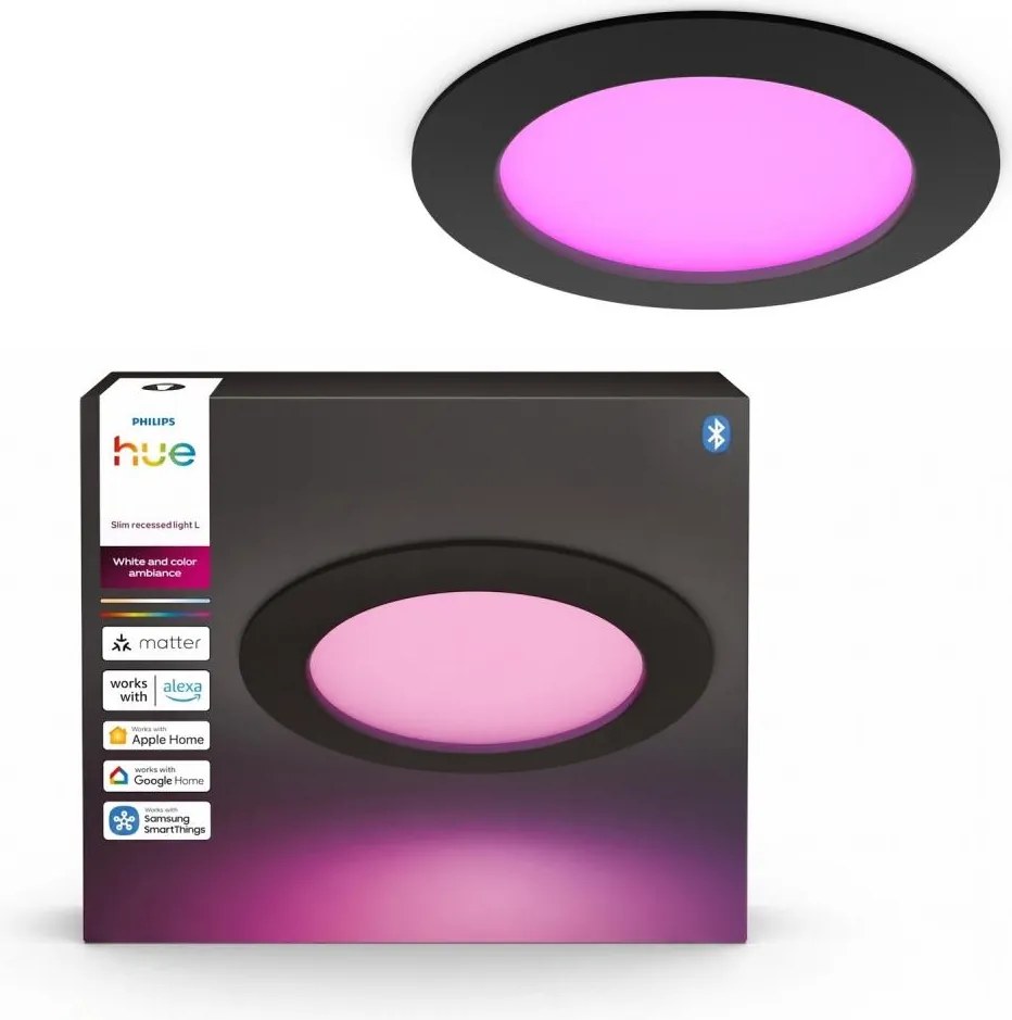 Philips - LED RGBW reglabil, corp de iluminat încastrat pentru baie Hue SLIM LED/12W/230V IP44