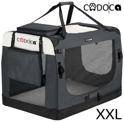 Deuba Geanta portabila pentru caini 92x64x64cm - antracit