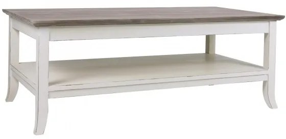 Masuta de cafea, alb, din lemn, L120 cm, Durieux