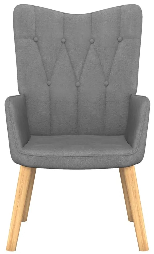 327524 vidaXL Scaun de relaxare, gri închis, material textil