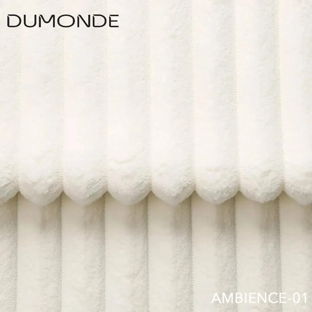 Colțar extensibil dumonde cu ladă de depozitare si sezut confortabil din spuma high-density, Gloria  Ambience Ivory 320x183 cm