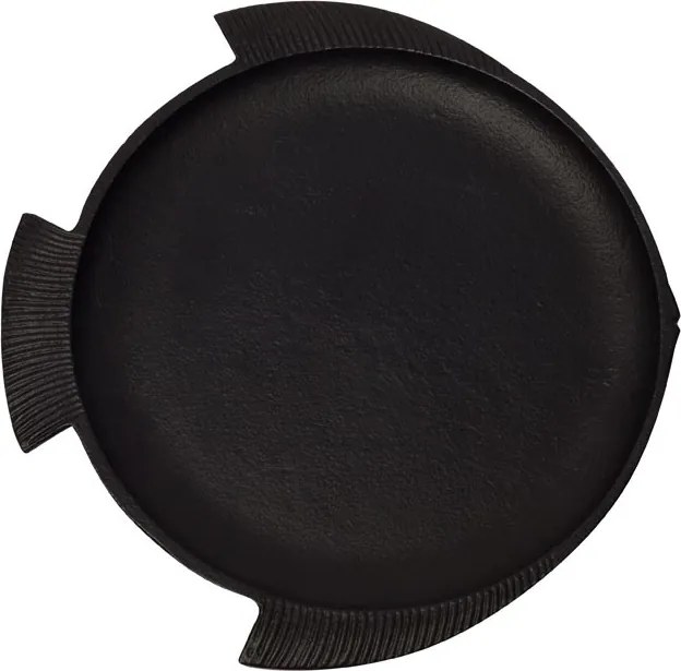 Tava servire, neagra, din aluminiu, D28cm, Fish