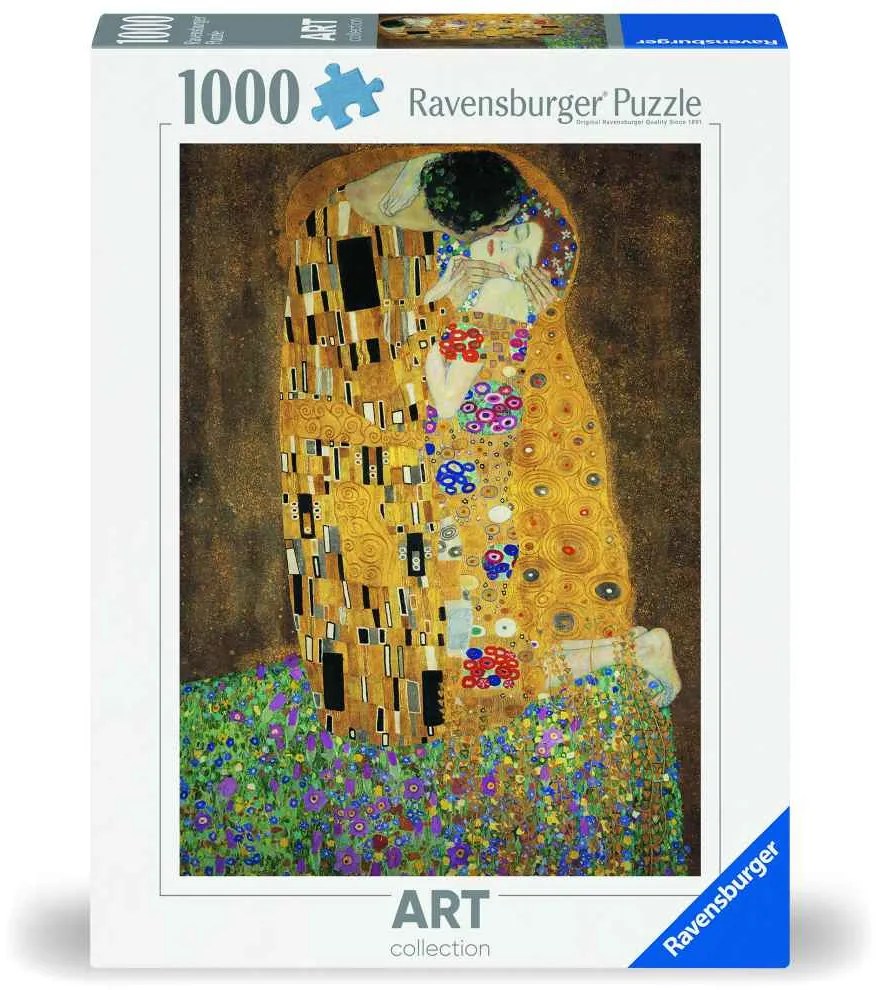 PUZZLE GUSTAV KLIMT SARUTUL 1000 PIESE DESIGN NOU - RAVENSBURGER (RVSPA00066)