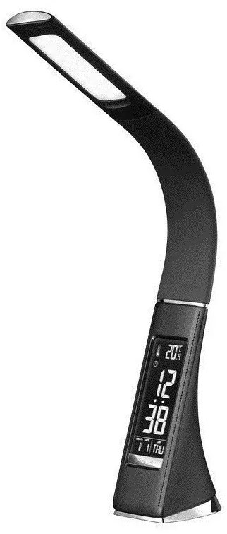 Lampă LED de masă dimabilă cu afișaj PELLE LED/7W/230V negru Brilagi