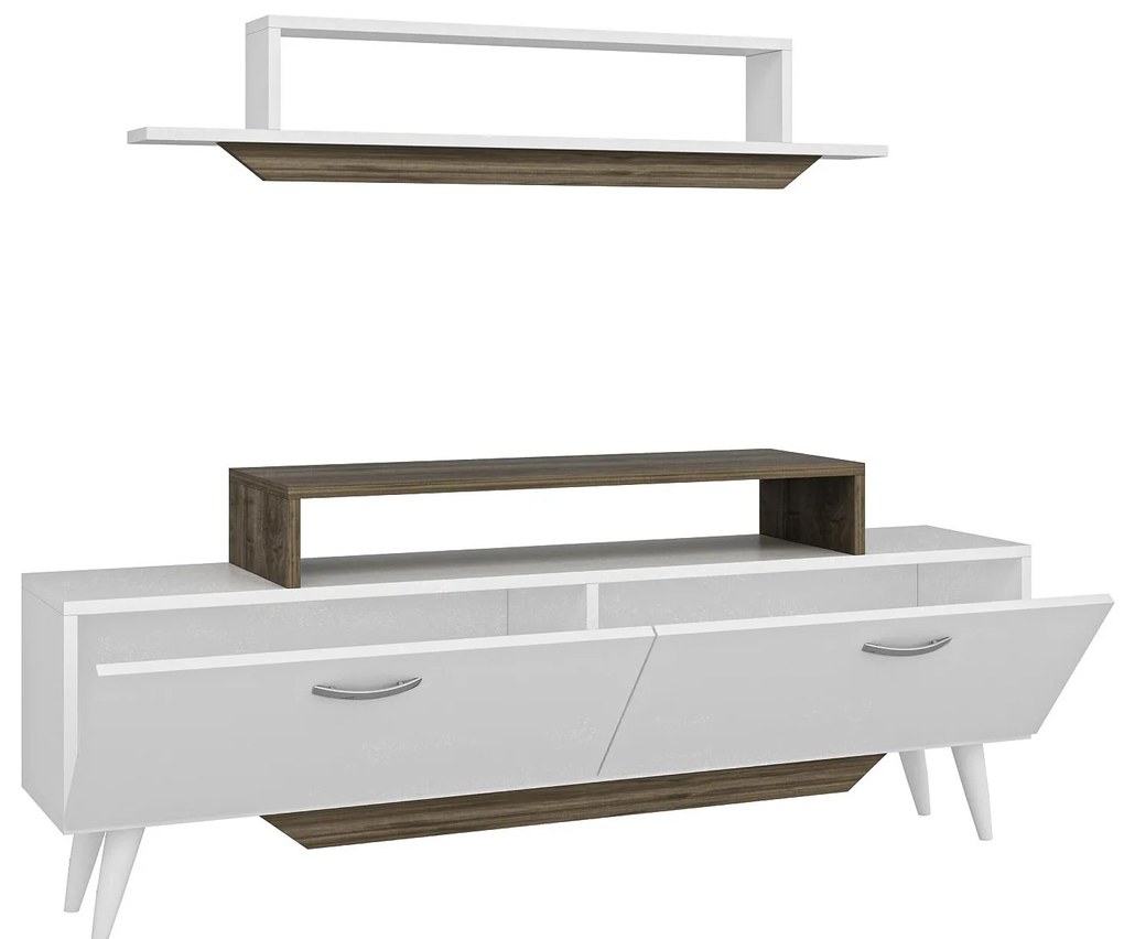 Mobilier living Tebeka 2 (alb + Nuc) . 1095609