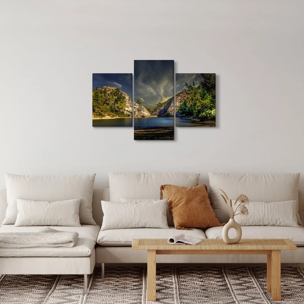 Tablou peisajului cu lac (90x60 cm)