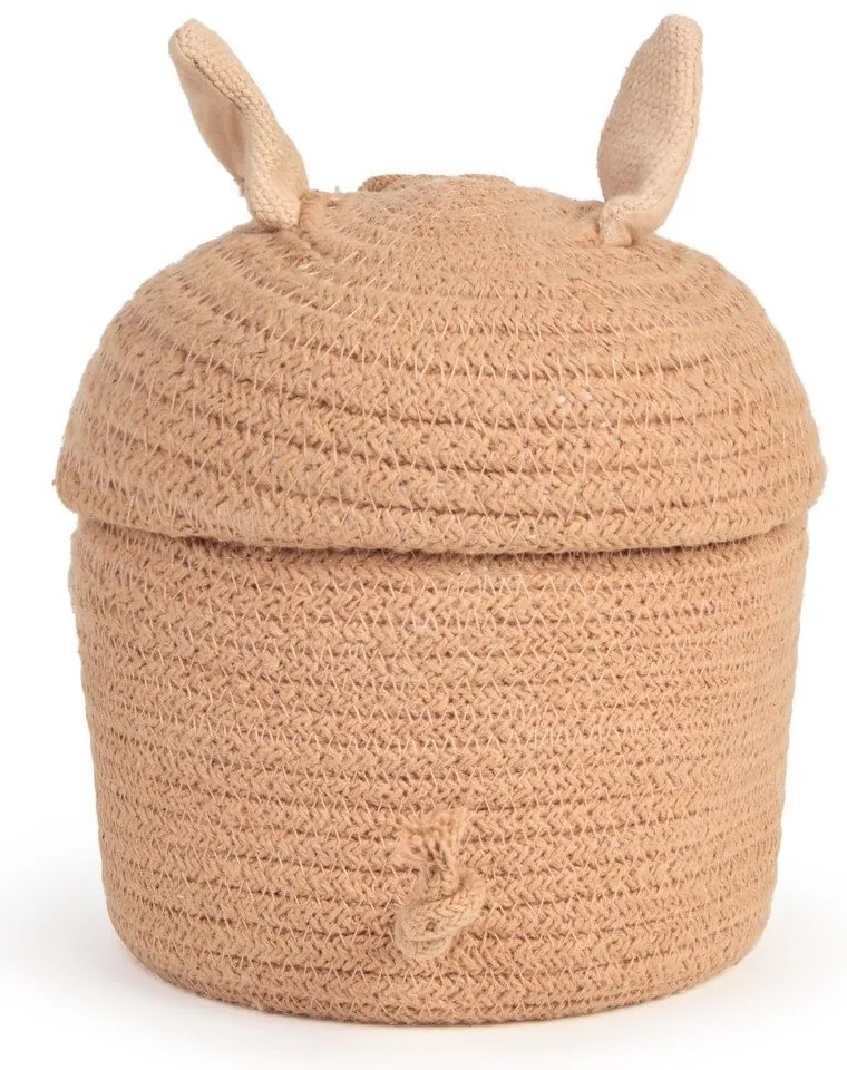 Coș de jucării pentru copii roz deschis din material textil ø 17x15 cm Mini Peggy the Pig – Lorena Canals