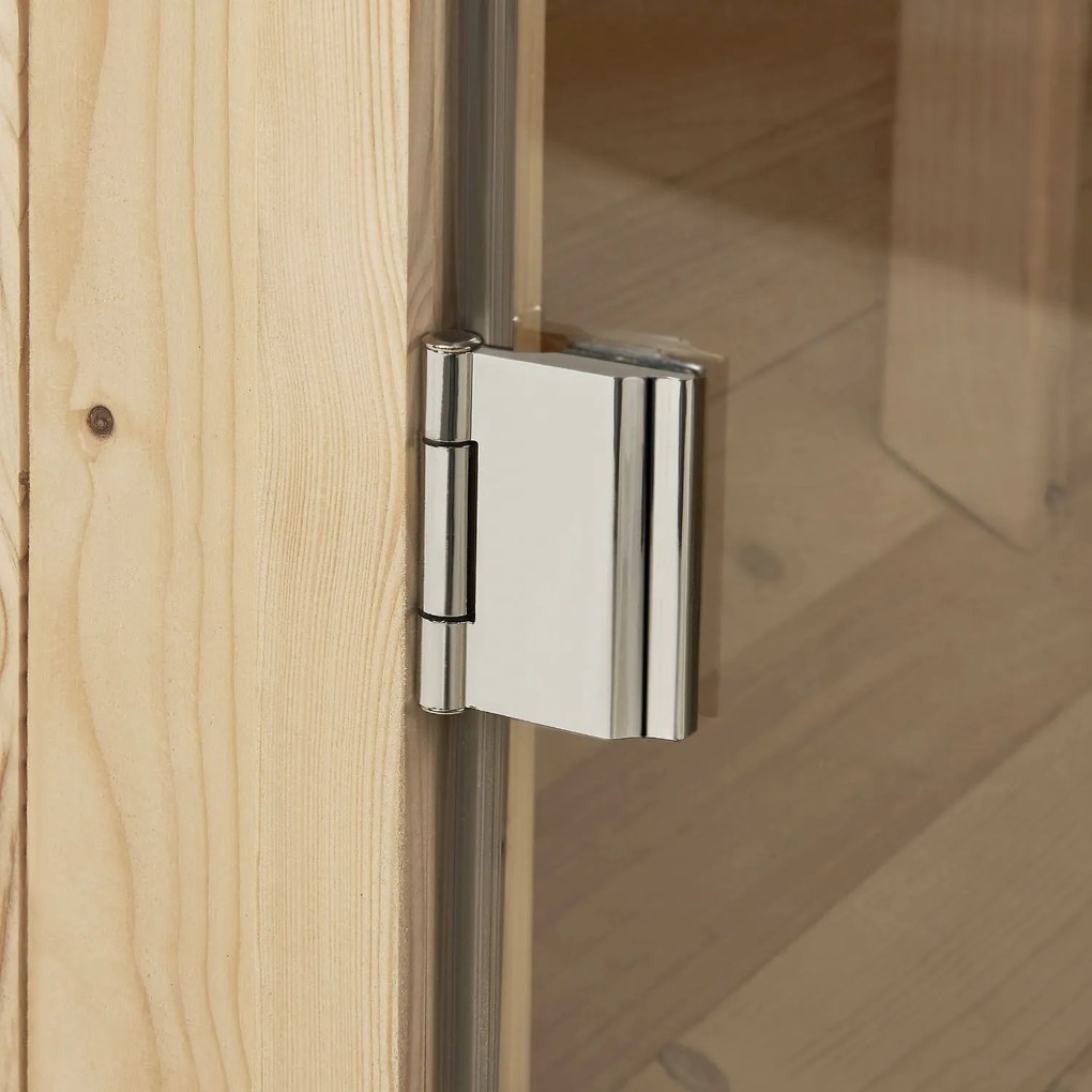 Vonkajšia sudová sauna Spitzbergen M dĺžka 120 cm priemer 190 cm (3,6 kW)