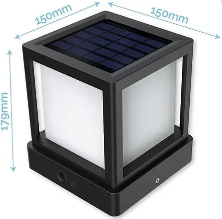 Viking - Lampă solară LED cu senzor LED/1,4W/3,7V IP54 4000K 2000 mAh
