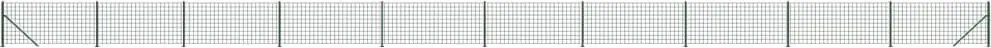 vidaXL Gard plasă de sârmă cu bordură, verde, 1,1x25 m