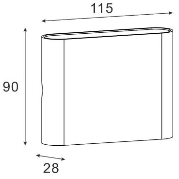 Aplică LED de exterior Zuma Line SJ22621 SHADOW LED/12W/230V IP65 negru