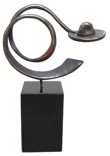 Statueta bronz "Felicitari, Jos palaria"