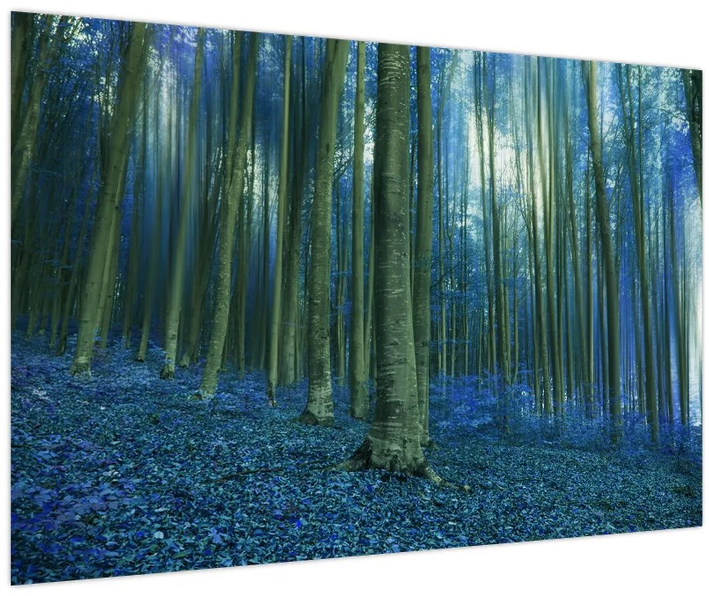 Tablou - Pădure albastră (90x60 cm)