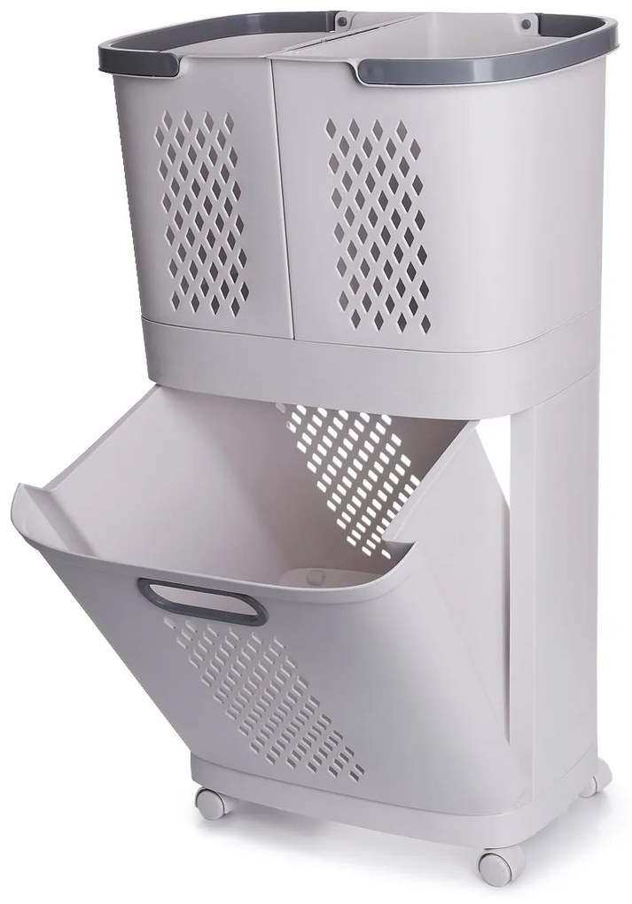 Coșuri universale de depozitare pe roți 4Home HANDY, 2 nivele