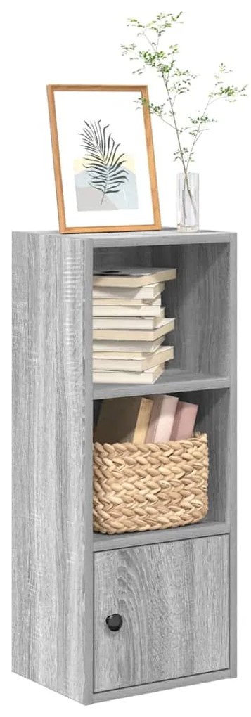 vidaXL Bibliotecă, gri sonoma, 31x24x77 cm, lemn prelucrat