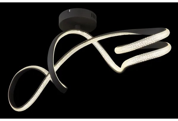 Lustră LED aplicată Globo 67341DS SWIRL LED/30W/230V negru