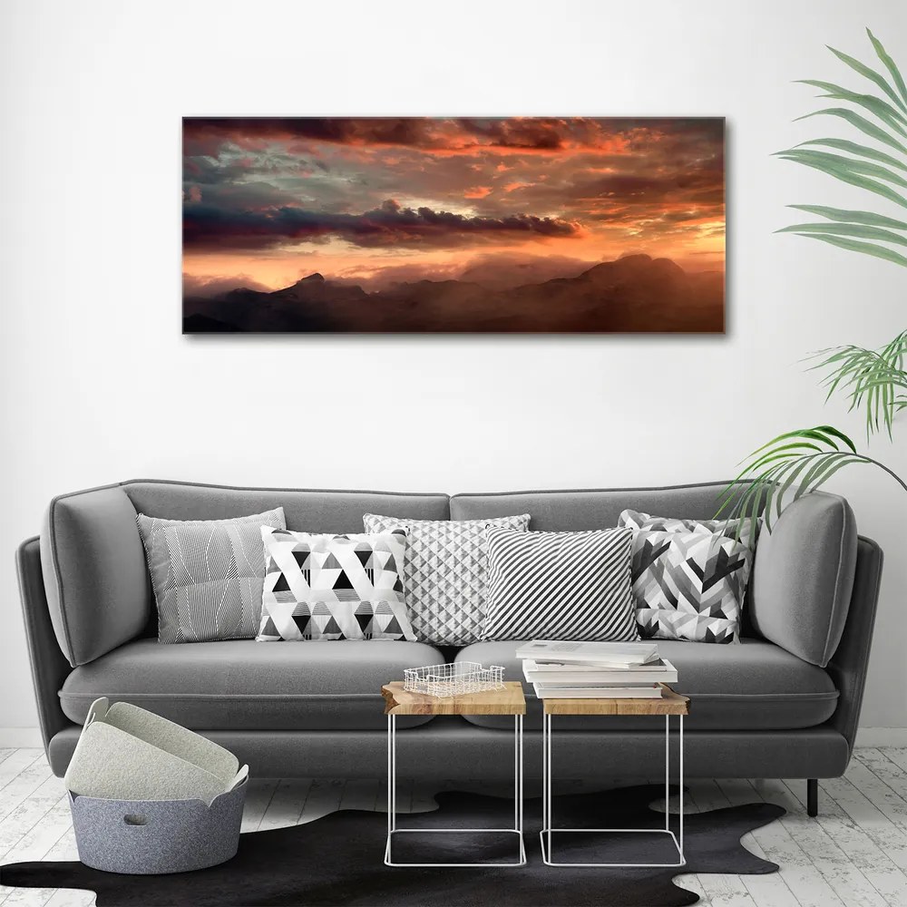 Imprimare tablou canvas Munte apus de soare