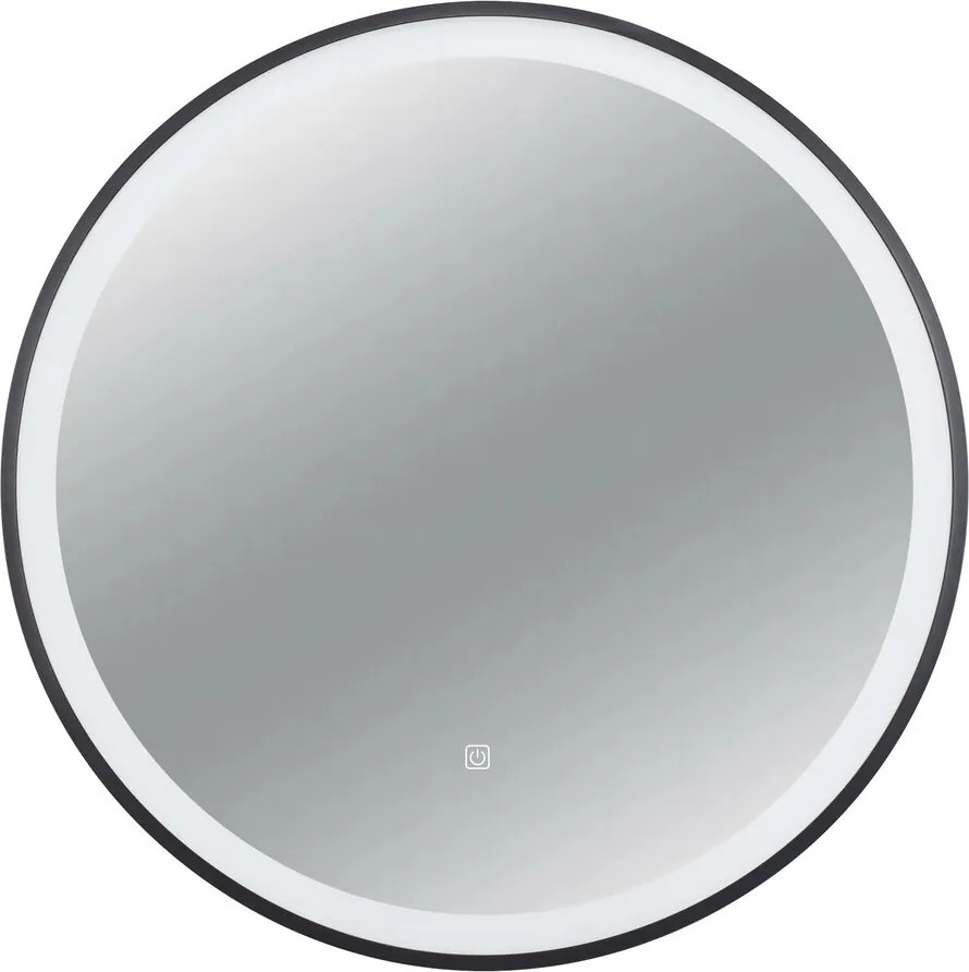 Oglinda cu iluminare si dezaburire Balneo Venus 60 cm cu rama neagra