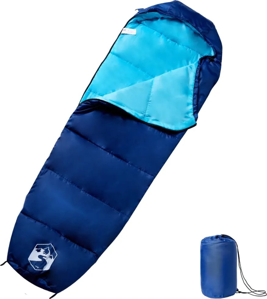 vidaXL Sac de dormit tip mumie pentru adulți de camping, 3 anotimpuri