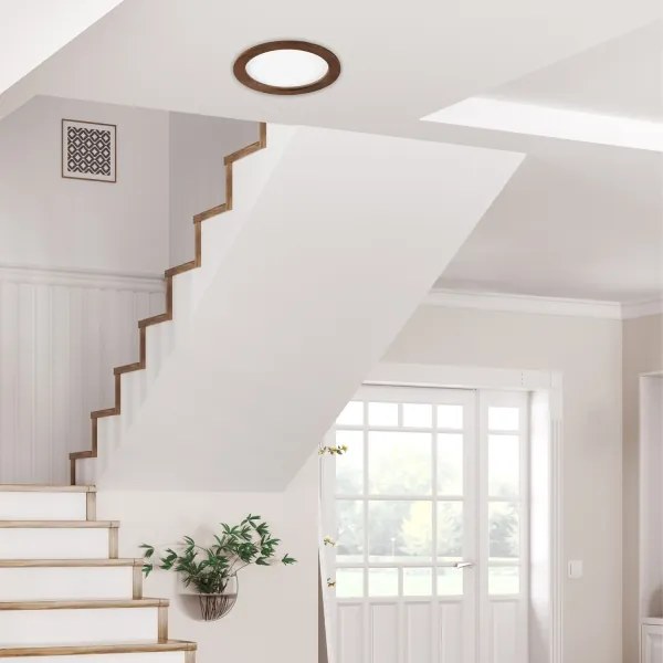 Corp de iluminat încastrat WOODY SPOT LED/23,5W/230V 4000K cireș ø 23,5 cm