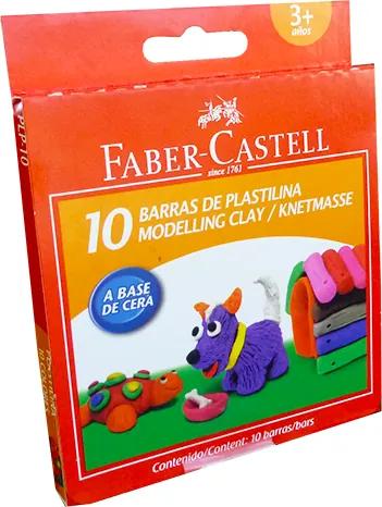Plastilina 10 culori Faber Castell PLP-10, 120820