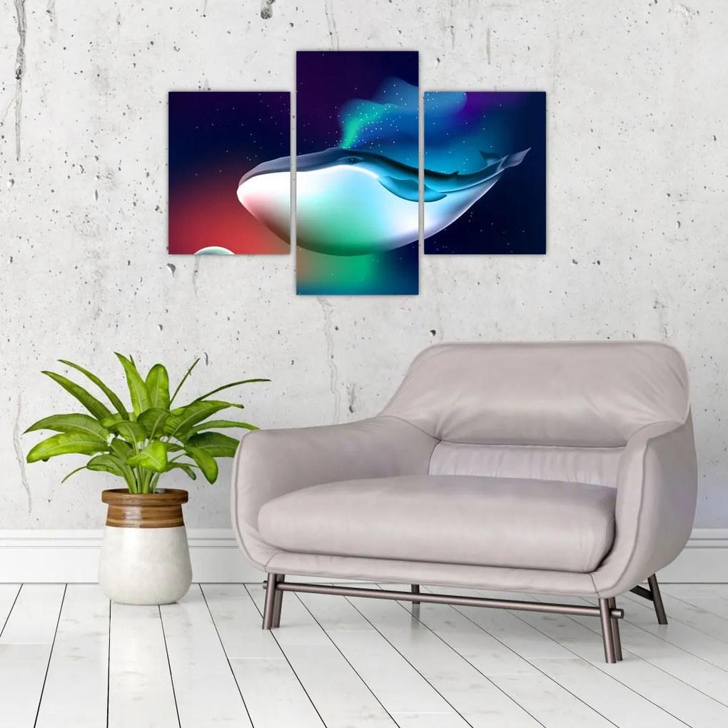 Tablou - Balena spațială (90x60 cm)
