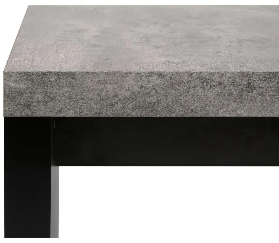 Bancă în decor de beton TemaHome Detroit, 140 x 43 cm, negru - gri