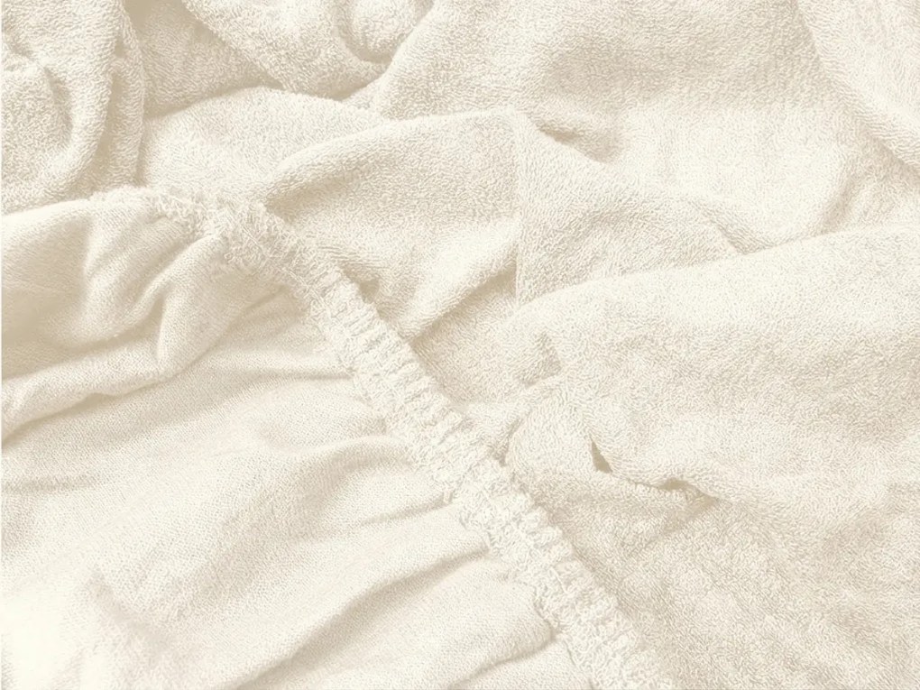 Cearsaf frote EXCLUSIVE crem deschis 180 x 200 cm