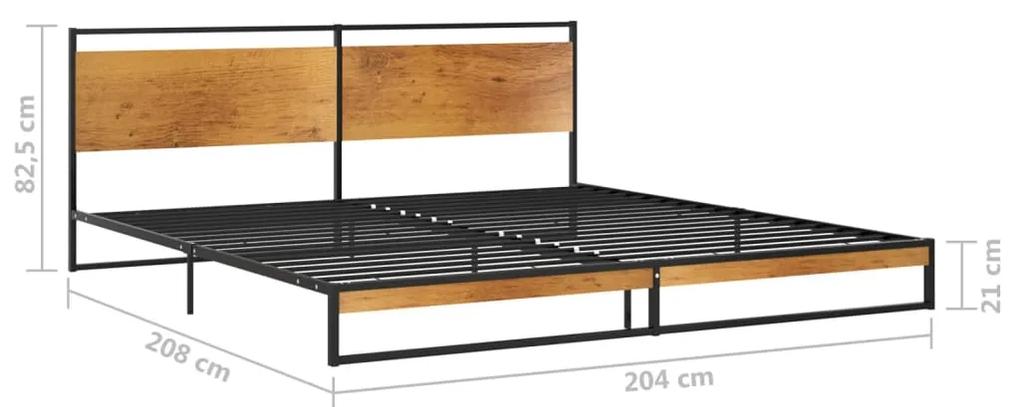 Cadru de pat, 200x200 cm, metal 200 x 200 cm
