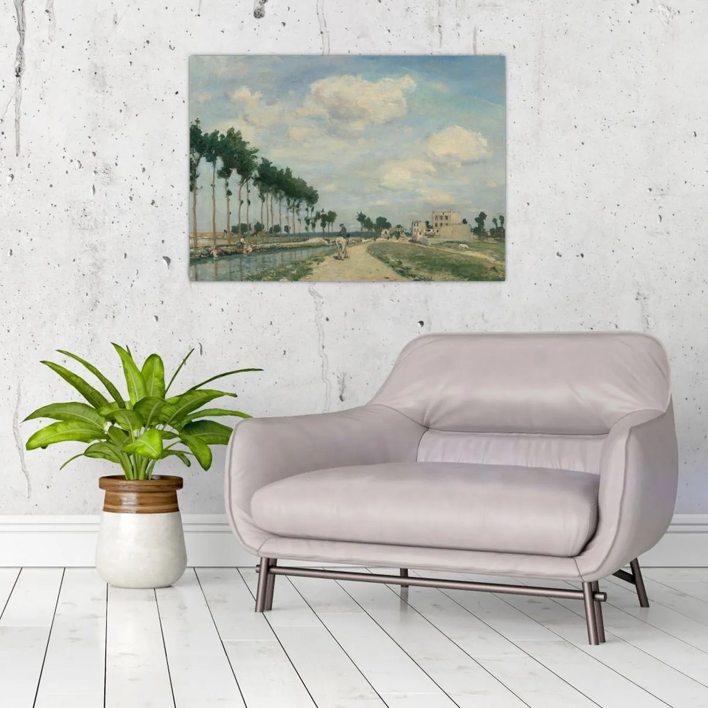 Tablou - Johan Barthold Jongkind, The Towpath, reproducere (70x50 cm)