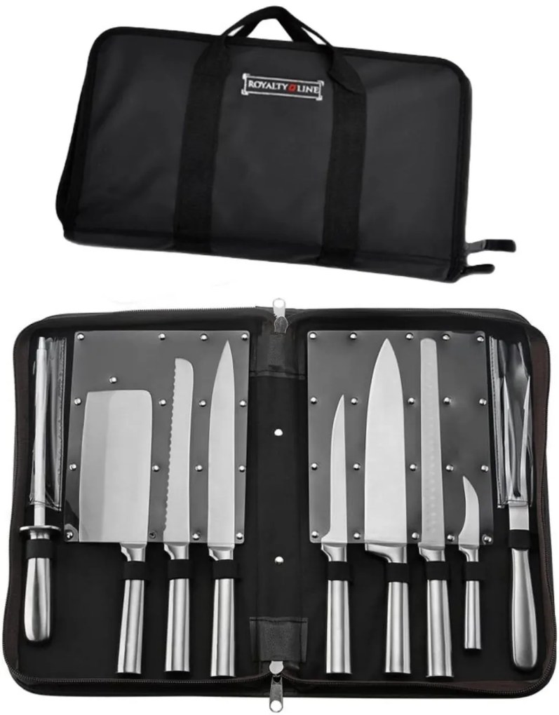 Set cutite inox cu geanta Royalty Line K10HL