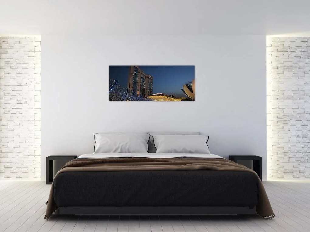Tablou cu metropolă modernă (120x50 cm)