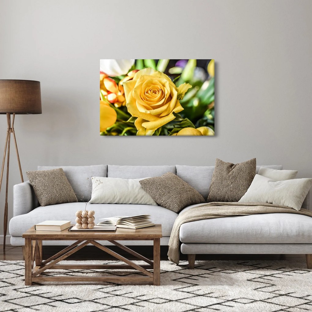 Tablou cu trandafir (90x60 cm)