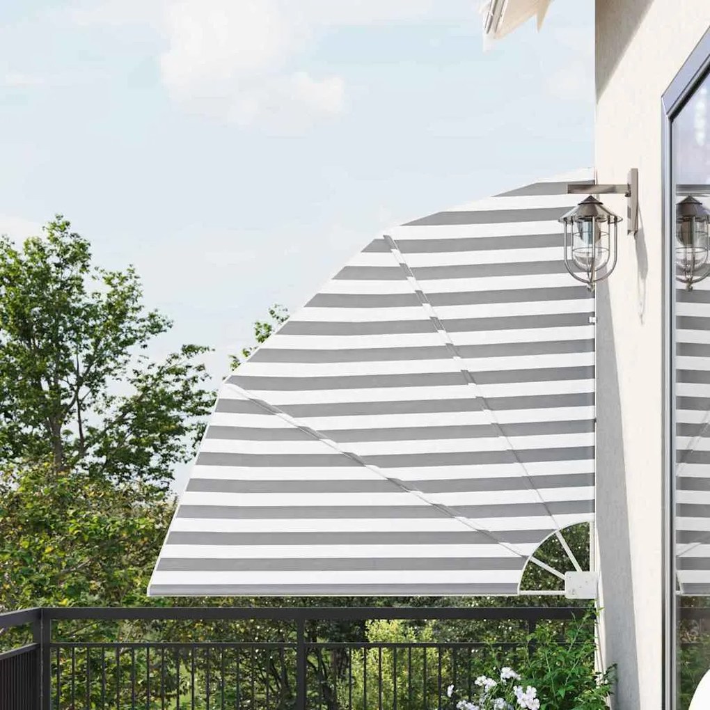vidaXL Ecran de intimitate pentru balcon Antracit și alb 160 x 160 cm