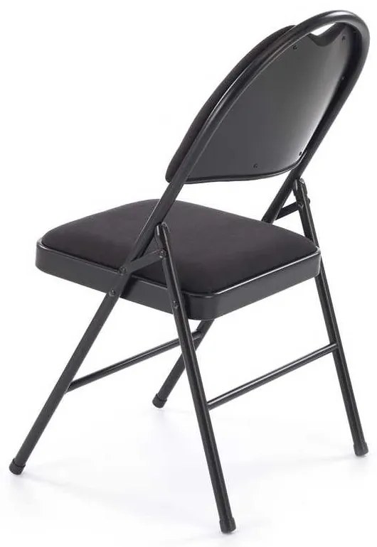 Scaun pliabil Dover, negru