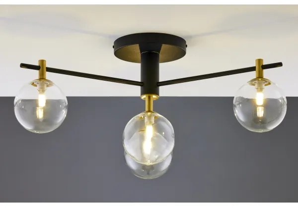 Lustră aplicată Jupiter 2034 FIGARO 4xG9/10W/230V negru/auriu/bej/transparent