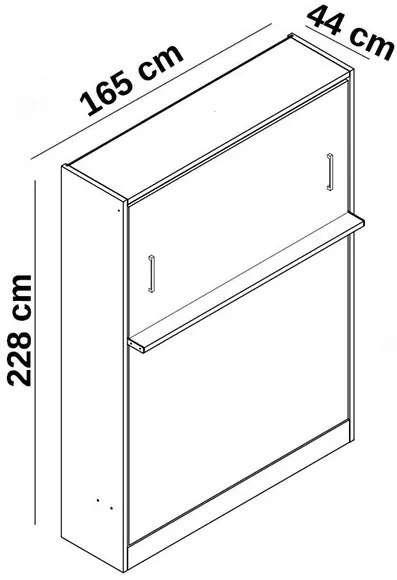 Pat Rabatabil Dublu cu Canapea - Royal Confort SET (150X200) (Culoare tapiterie stofa canapea: ketor 10 (Gri Texturat), Culoare pat Royal: Alb Lucios