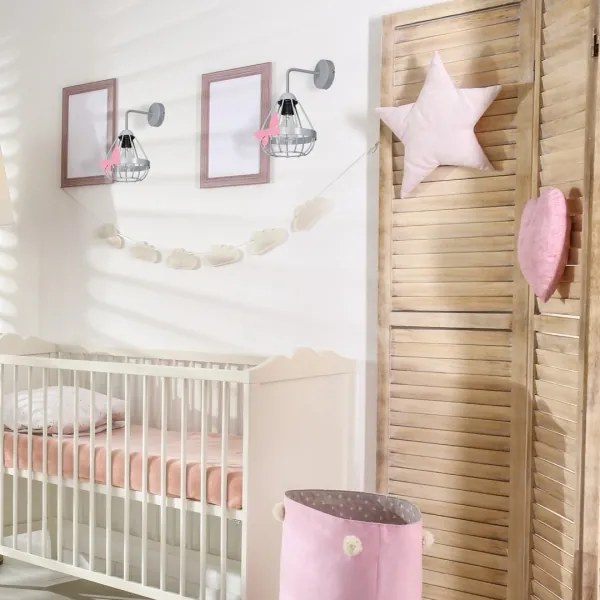 Aplică perete copii KAGO 1xE27/60W/230V gri