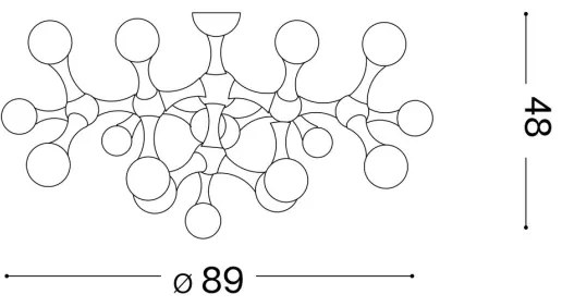 Lustră LED pe tijă Ideal Lux NODINO 15xG9/15W/230V