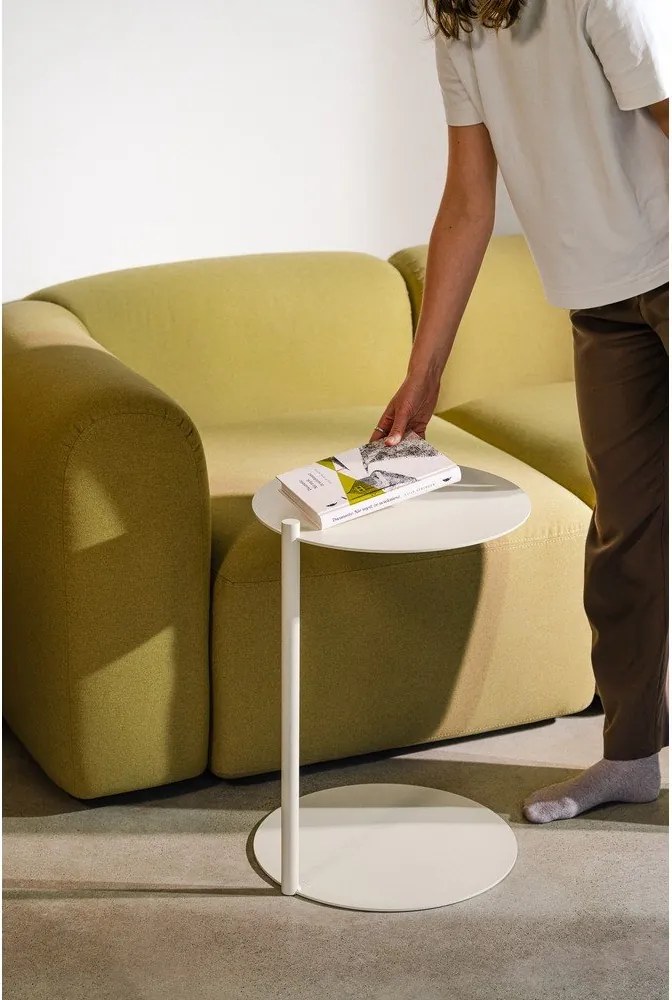 Măsuță auxiliară rotundă din oțel 41x40 cm Ande – noo.ma