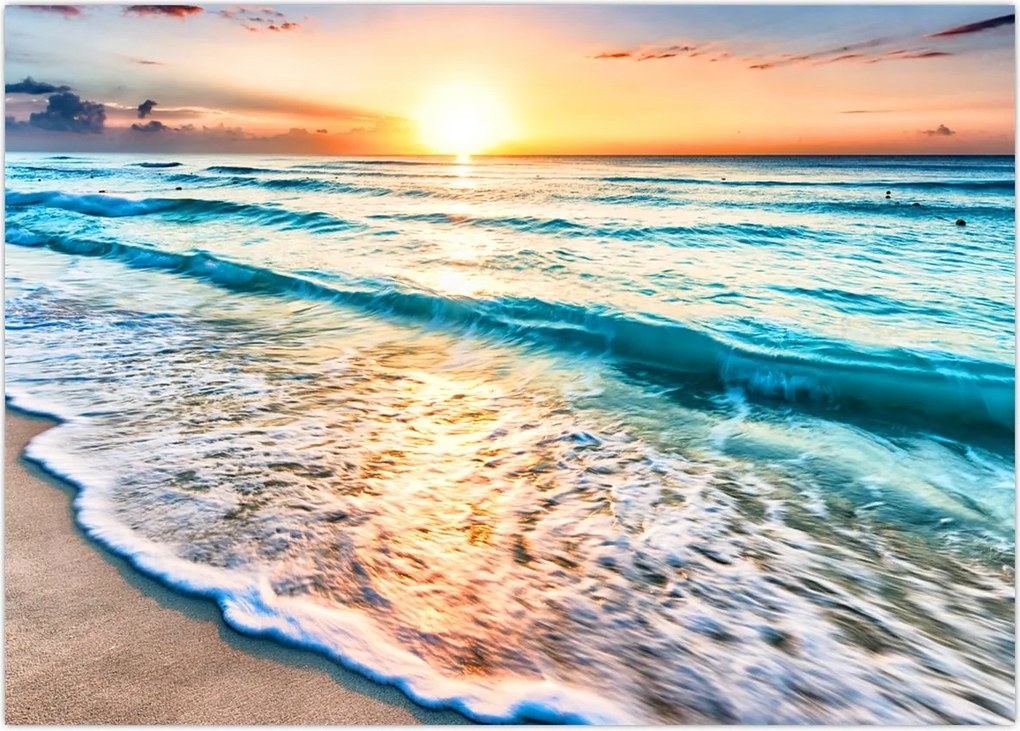 Tablou - Plaja de la mare (70x50 cm)