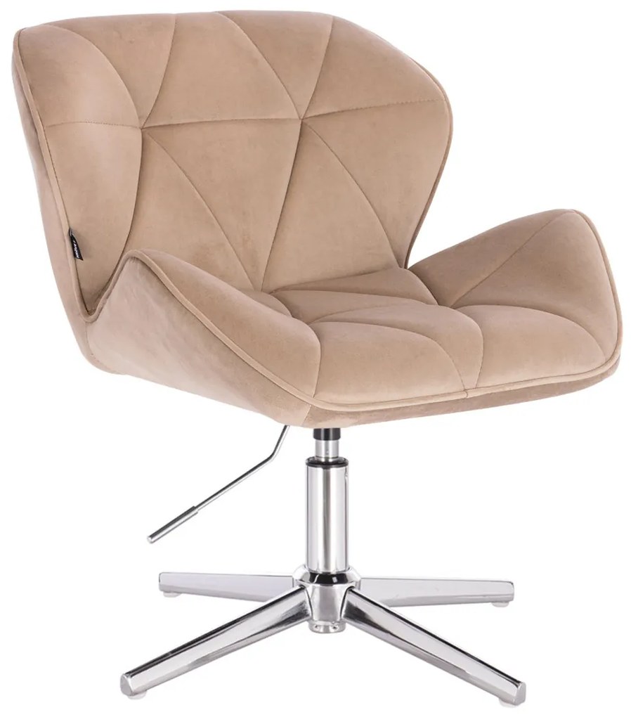 HR111CROSS Scaun Latte Catifea