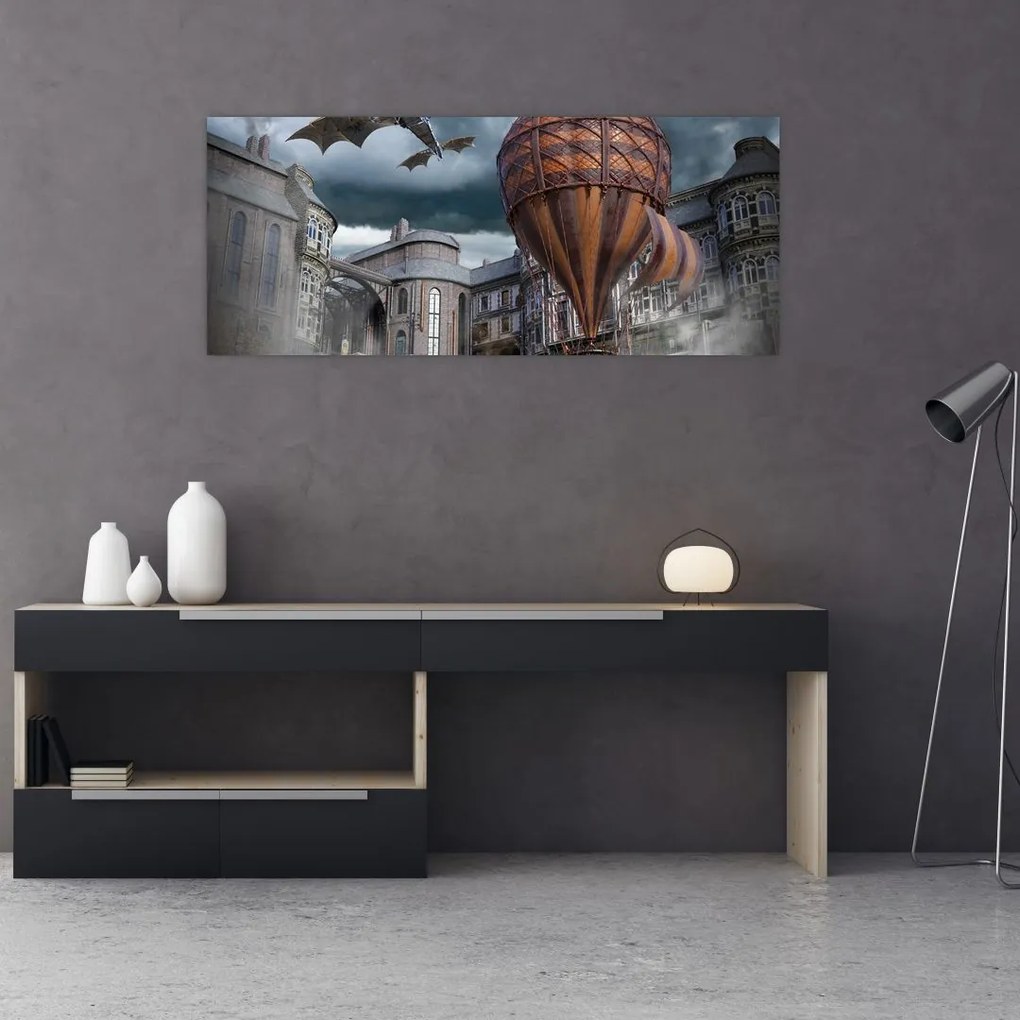 Tablou - Peisaj suprarealist (120x50 cm)