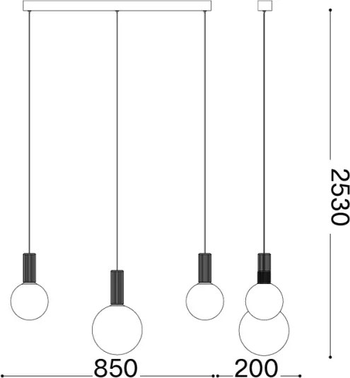 Ideal Lux - Lustră LED suspendată cu cablu ODEON LED/20W/230V CRI 90 bej/alb