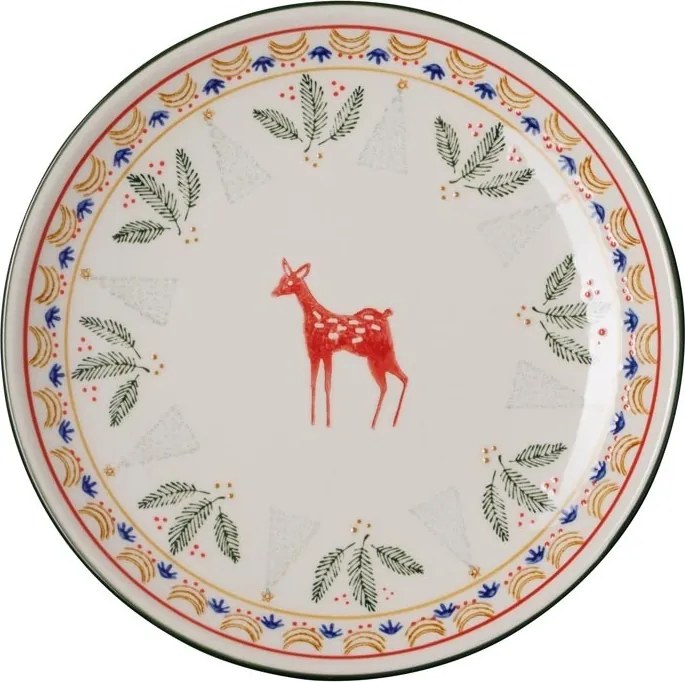 Farfurie rotunda din ceramica, D21cm, "Frimas"