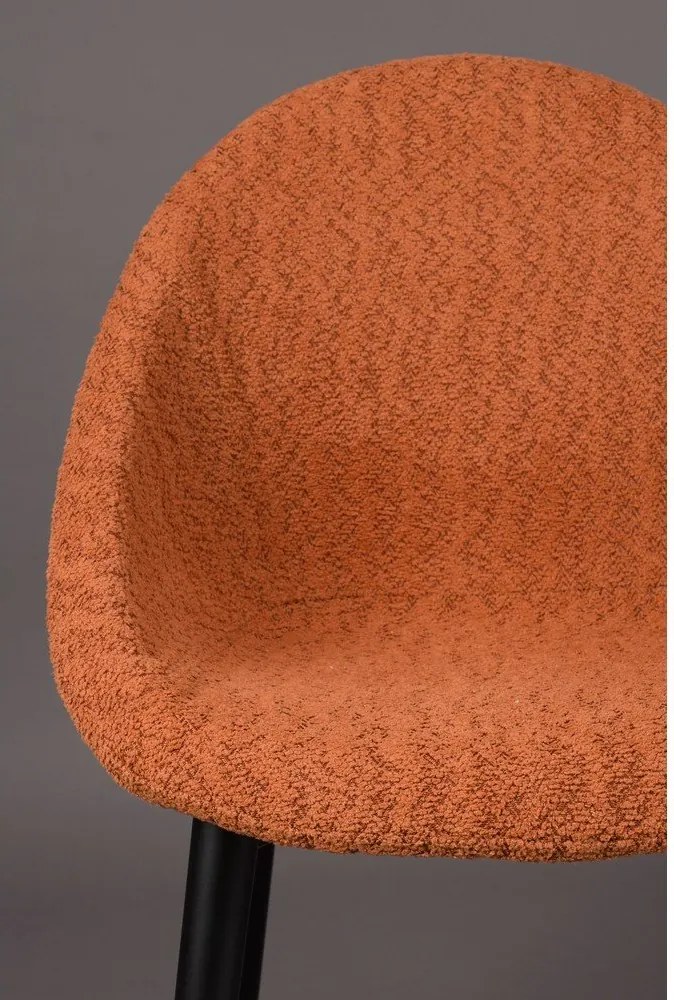 Scaun de sufragerie portocaliu tapițat Fenna – Dutchbone