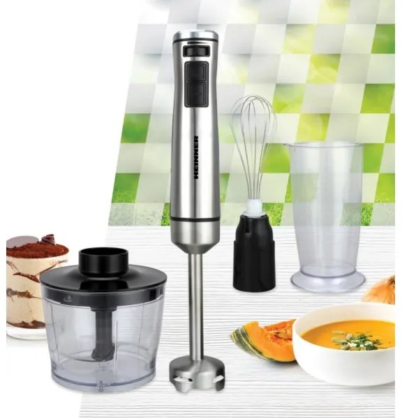 Heinner HHB-DC1000SSBK - Blender vertical 1000 W/230 V, crom mat